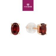 HABIB Garnet Gemstone Earrings in 585/14K Rose Gold 457340723