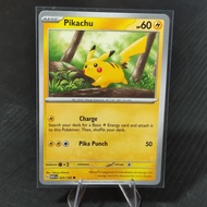 Pikachu Pokemon Card ENGLISH Scarlet & Violet 151MEWOriginal (Toploader)