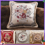 {Jayapufh} 50x50cm Square Flower Cushion Cover Throw Pillow C ase Home Sofa Bed Decoration