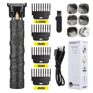 Vintage T9 ไฟฟ้าตัดผมเครื่อง Clipper ผม Professional Men เครื่องโกนหนวดชาร์จตัดผม Trimmer สําหรับชาย