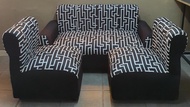 sala set black white fabic