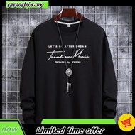Size S-6XL Kasual Baju Lelaki Men T Shirt Cotton Tshirt Men's Long Sleeves Tops Fashion T-shirt