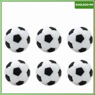 [KoolsooMY] 6 Pieces Standard Size 28 Mm Foosball Ball Colorfast Game Accessory Easy to Install