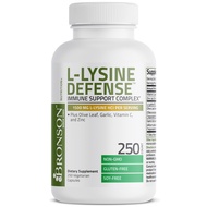 Bronson L-Lysine Defense Immune Support Complex 1500 MG L-Lysine Plus Olive Leaf, Garlic, Vitamin C
