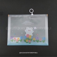 PLASTIC DRAWSTRING MAP A5LT-002 PANDA FLOWER