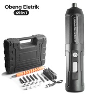 Obeng Elektrik Cordless 4.2 Volt Set Koper Bor Obeng Bolak Balik 49IN1 45 Pcs Bit - 6762