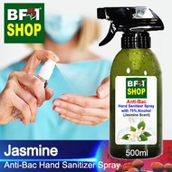 Anti Bacterial Hand Sanitizer Spray with 75% Alcohol - Jasmine Anti Bacterial Hand Sanitizer Spray - 500ml
