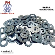 Fm RING Plate M8 Bolt 12 Width 1.5cm Thickness 1.3mm ORIGINAL Steel