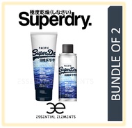 SUPERDRY [BUNDLE OF 2] PACIFIC MEN BODY &amp; HAIR WASH 250ML + BODY SPRAY 200ML | SPORT ORIGINAL GROOMING ATHLETIC BATH SHOWER DEODORANT SHAMPOO