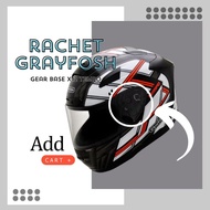 (Accessories) 100% Ori GEAR BASE / RACHET Helmet X12 / G2002 FULLFACE / X12J / G3838 Flip Up OPEN FA