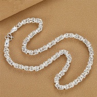 S999 Sterling Silver Dragon Head Necklace Men Fashion Domineering Chain Pure Silver Trendy Men Neckl