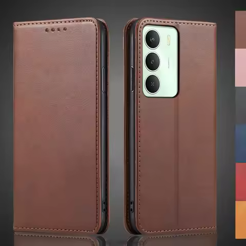 Magnetic attraction Leather Case for OPPO Realme C71 C73 C75 5G C75x Holster Flip Cover Case Wallet 