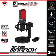 SIGNO E-Sport Professional Condenser 2.4G Wireless Microphone MARROX รุ่น MP-708 (ไมค์โครโฟน ไร้สาย)