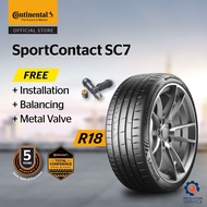 Continental SportContact SC7 R18 235/40Z (with installation)