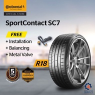 Continental SportContact SC7 R18 235/40Z 225/40Z  245/40Z 265/40Z (with installation)