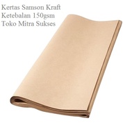 10 Lembar Kertas Samson Kraft 150gsm Plano 10 Lembar