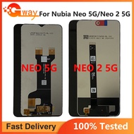 สำหรับ ZTE Nubia Neo 5G 8150N ชิ้นส่วนจอสัมผัสแอลซีดีของเครื่องแปลงดิจิทัล Forzte Nubia Neo 2 5G Z23