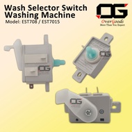Semi Auto Washing Machine Sharp / Media Wash Selector Switch EST 7015