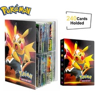 4 Pocket 240 Card Game Holder Collections Pokemon Album Anime Pokémon Characters Card Book Trainer Map Folder Toy Christmas Gift