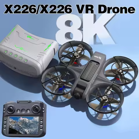 Drone X226/X226VR Drones 8K Profession HD Wide Angle Camera WiFi FPV RC Helicopter Large Screen Fold