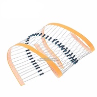 100pcs Carbon Film Resistor Color Ring Resistor 1/4W 0.25W Resistor 5.6K, 6.2K, 6.8K, 7.5K, 8.2K, 9.