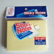 T&j Sticky Notes Yellow TJ-657 10.2cm x 7.6cm (Perpad)