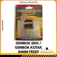 SQUARE PADDLOCK 84MM FREED SQUARE PADDLOCK/