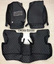 พรมVIP พรมหนัง พรมหนัง6D Toyota Corolla Cross ปี2020 หนัง VIP อย่างดีเกรด PREMIUN