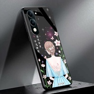 HP Case Glitter Glasshp For Vivo Y04 Y04T - Casing Infinix Vivo Y04 Y04Thp - K02
