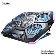 RTAKO Gaming Cooler 10 Fans Foldable Adjustable Notebook Stand Heat Dissipation Holder for 12-18 inc