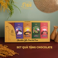 Set quà tặng Chocolate cao cấp FIGO gồm 5 hộp Chocolate