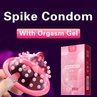 YOMMEE mutual climax 10pcs spike condom with spikes tahan lama condoms kondom berduri 100% Original 