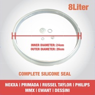 8 Lites Primada Pressure Cooker Silicone Seal, Silicone Belt, Spare Parts