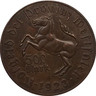 8/9-38mm Texas West Farren 1923 10 Horses K Copper Coins (Emergency Coins) Foreign Coins Coins