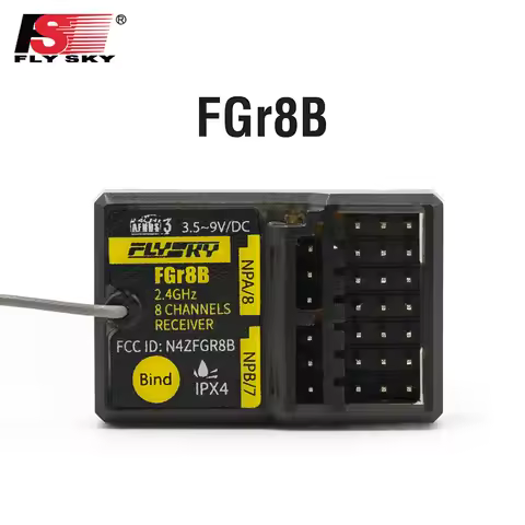 FLYSKY FGR8B 2.4GHz 8CH Receiver PWM/ PPM/ i-bus Output for AFHDS3 Transmitters RF Modules PL18/ NB4