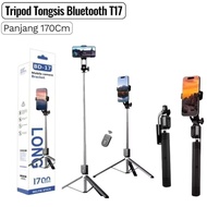 Bluetooth Selfie Stick T17 Tripod Selfie Stick + Remote 170Cm Long