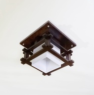 Lampu Plafon Minimalis Kap Kayu Model Jepang