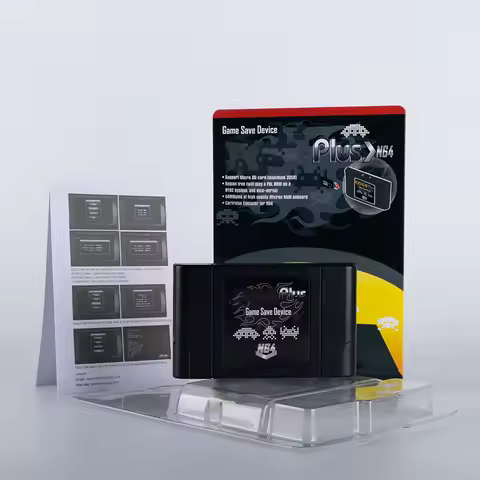 For ED64 340 in 1 Retro N64 Cartridge – Region Free for Nintendo 64 USA/JP/EUR Console with 16GB SD 