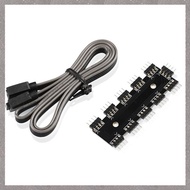 [U L Z R] New B-MBDT-1TO10-RGB, for   Motherboard Aura Hubs, 4Pin RGB Motherborad Aura Interface 1 t