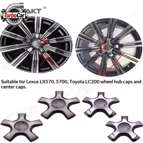 4Pcs Center Hubcaps Lexus LX570 Lx450d For Toyota Land Cruiser LC200 High Quality Wheel Hub Covers