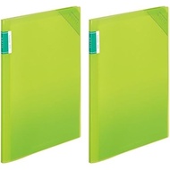 KOKUYO File Clear Holder Book MOTTE A4 6P Yellow Green F-LM5710LG-6 x 2