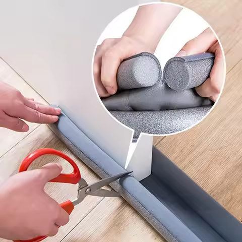 93cm Door Bottoom Seal Strip Flexible Wind Reduction Stopper Under Door Sealing Blocker Door Weather