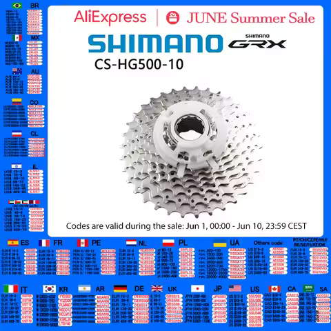 SHIMANO HG500 10-Speed Road Cassette Sprocket GRX 10-speed 12-28T 11-34T 11-32T 11-25T 10s GRX K7 Fo