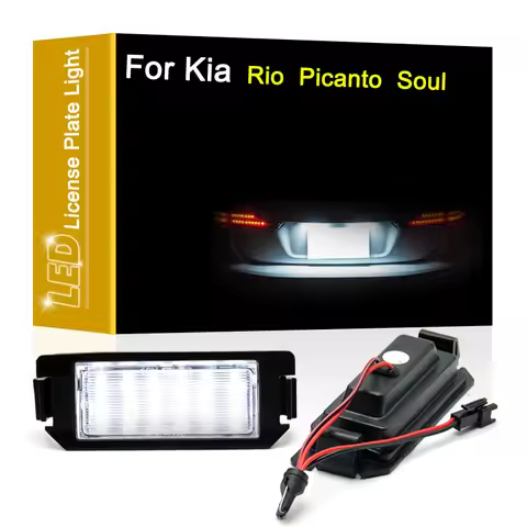 12V LED Number Plate Lamp For Kia Rio III 11-15 Picanto TA 11-15 Soul AM 09-15 Soul II 14-15 White L