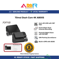 70mai A800s A800 4K Dash Cam Dual Vision Rear Cam Parking Camera Global Version A800 ADAS 24 Hours P