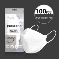 100PCS KF94 Mask Face 4 ply Protection Korean Version KN95 Mask Washable N95 Black Mask Reusable Protection 4-Layers Color mask