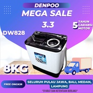 DENPOO MESIN CUCI 2 TABUNG DW 8907B 4P