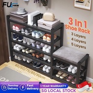 FUCHEN Shoe Rack With Seat Shoe Rack Cabinet Shoe Rack Shoe Metal Shoe Rack Shoe Stool Multi Layer Shoe Shelf Seat Bench Door Shoe Rack