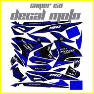 ♞Decals, Sticker, Motorcycle Decals for Sniper 150, 002,blue racing