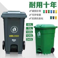 垃圾桶 100L升戶外垃圾桶帶蓋環衛大號垃圾箱行動大型分類公共場合商用 全館
